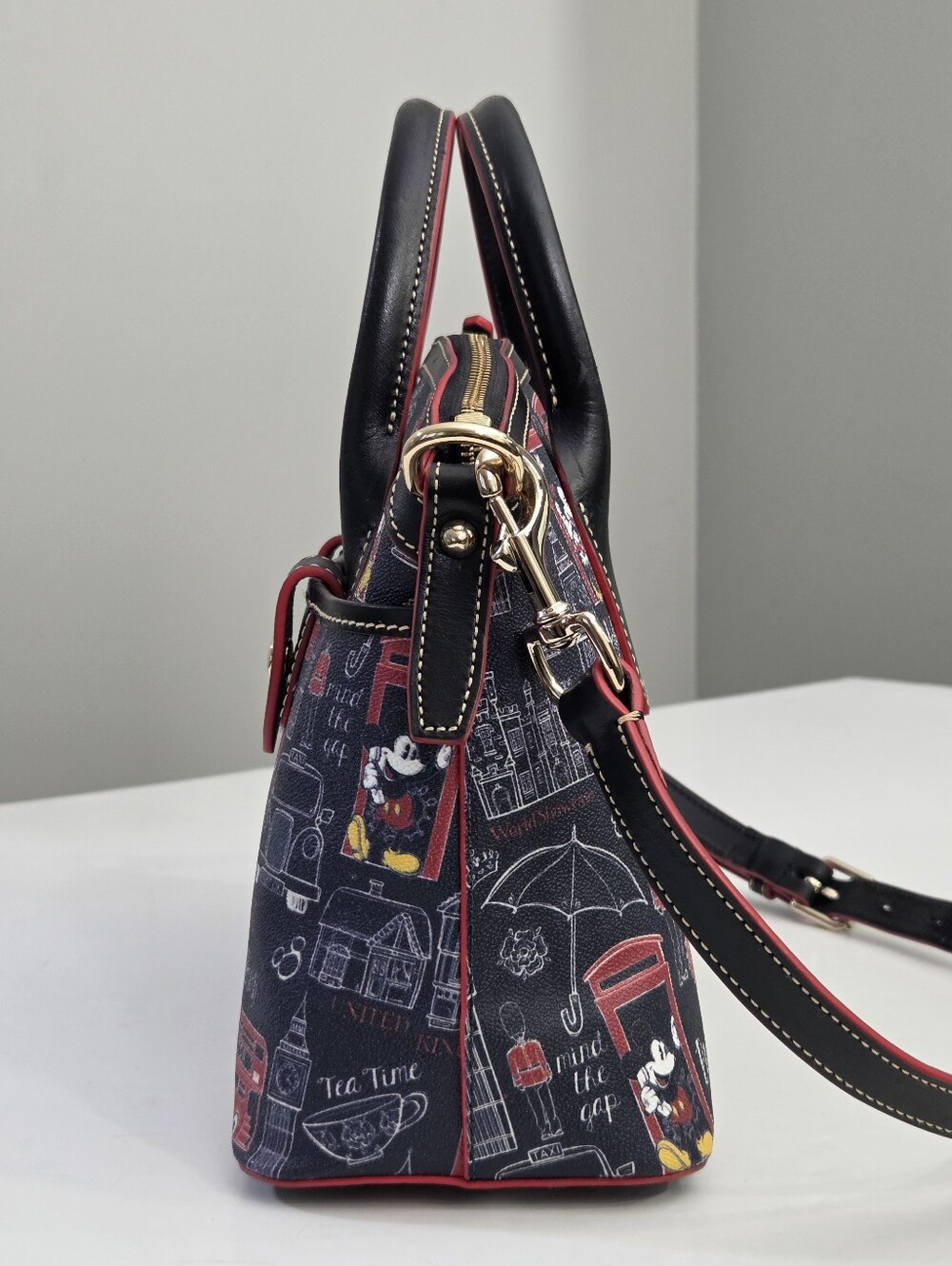 DOONEY & BOURKE DISNEY PARKS HELLO MATE UK UNITED KINGDOM SATCHEL BAG - Picture 4 of 9